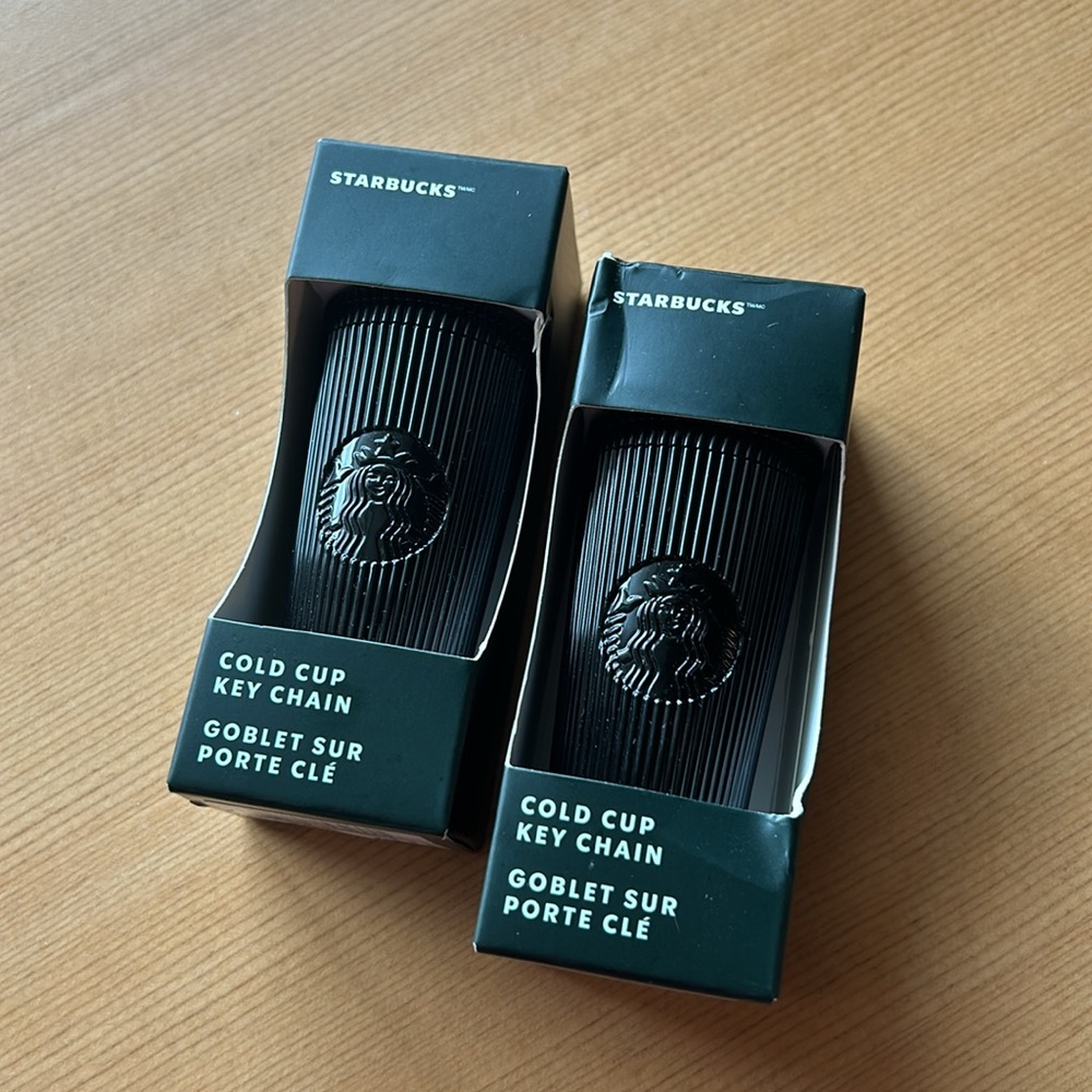 Starbucks Black Cold Cup Key Chain / Ornament